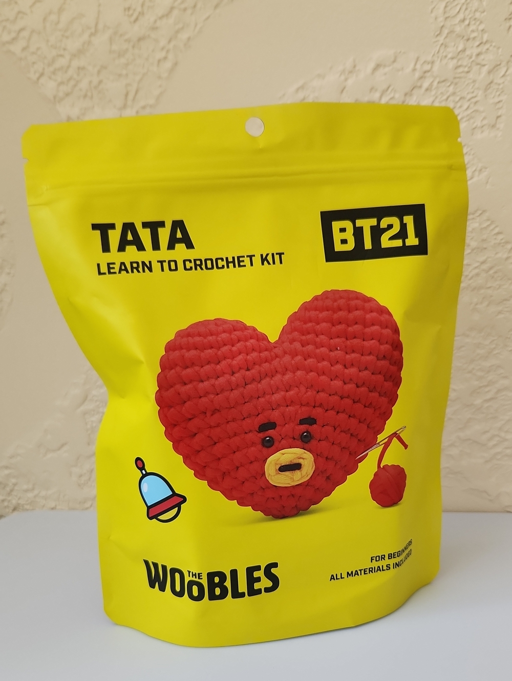 The Woobles TATA Learn to Crochet Kit, BTS collaboration, BT21